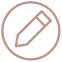 pencil pen circle icon