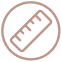 ruler circle icon